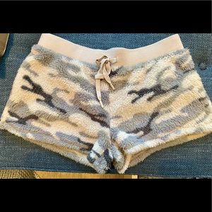 PJ SALVAGE Camouflage Cozy Fleece Lounge Shorts